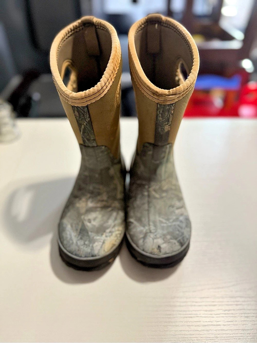Bogs Classic Mossy Oak Boys US 2 Camouflage Rain Boots